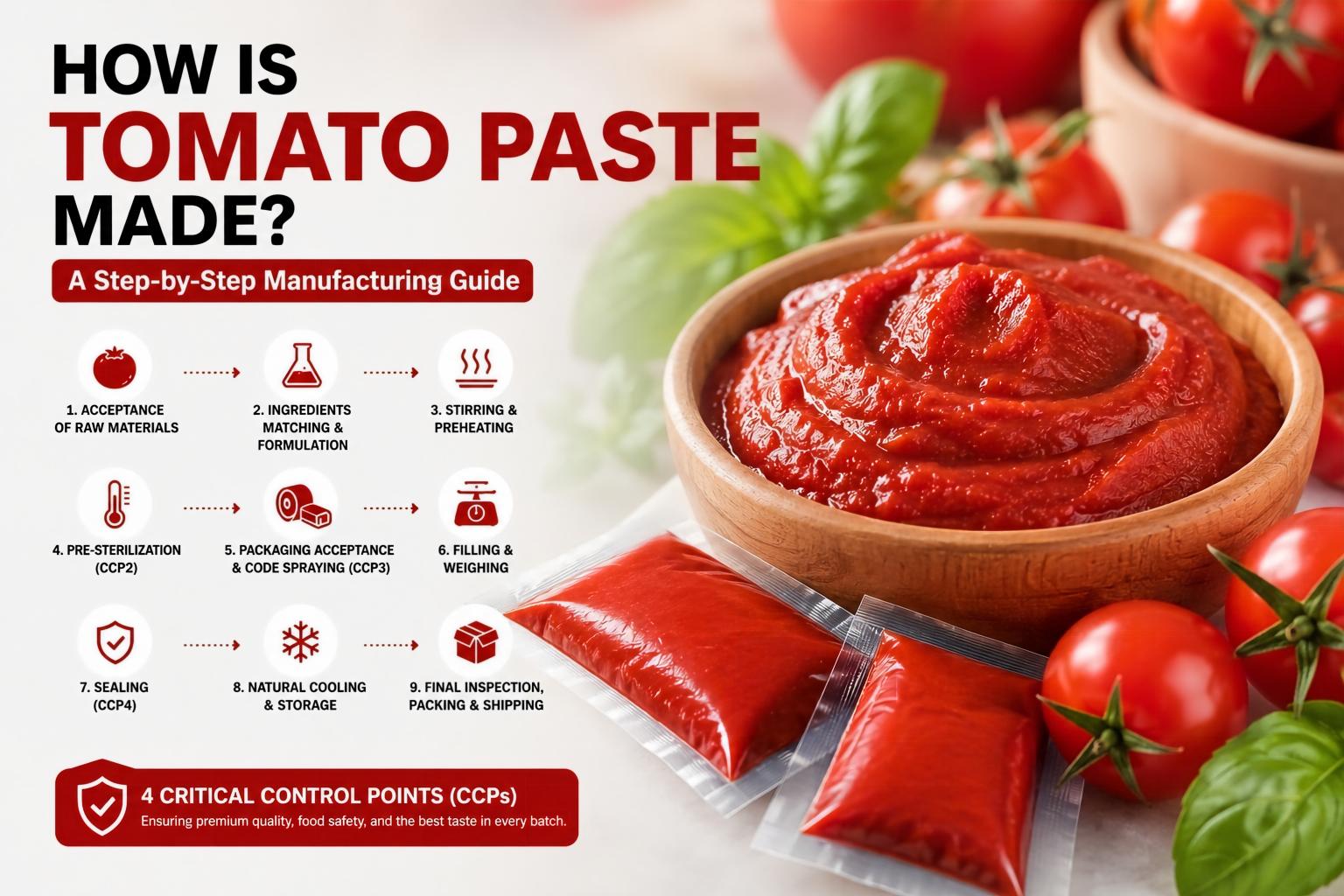 Wie wird Tomatenmark hergestellt? Eine Schritt-für-Schritt-Anleitung zur Herstellung