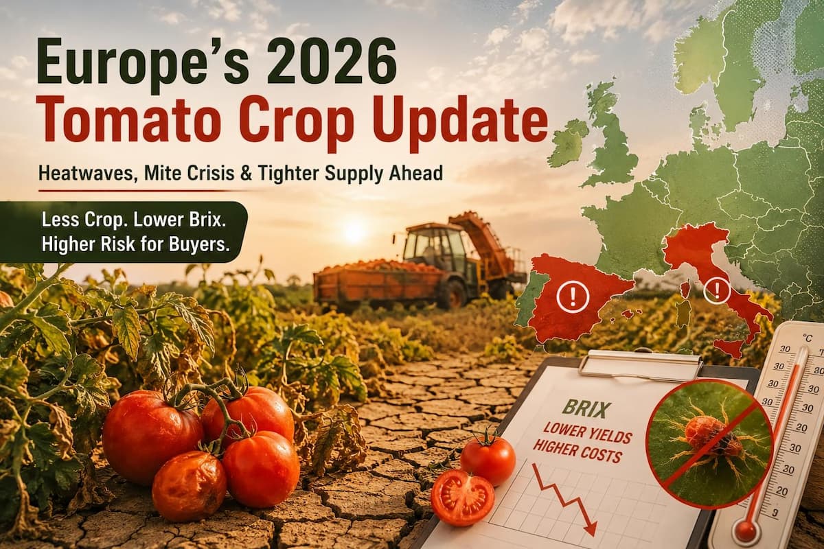 Europäische Tomatenmarkknappheit 2026: Warum Käufer auf chinesische Lieferanten ausweichen