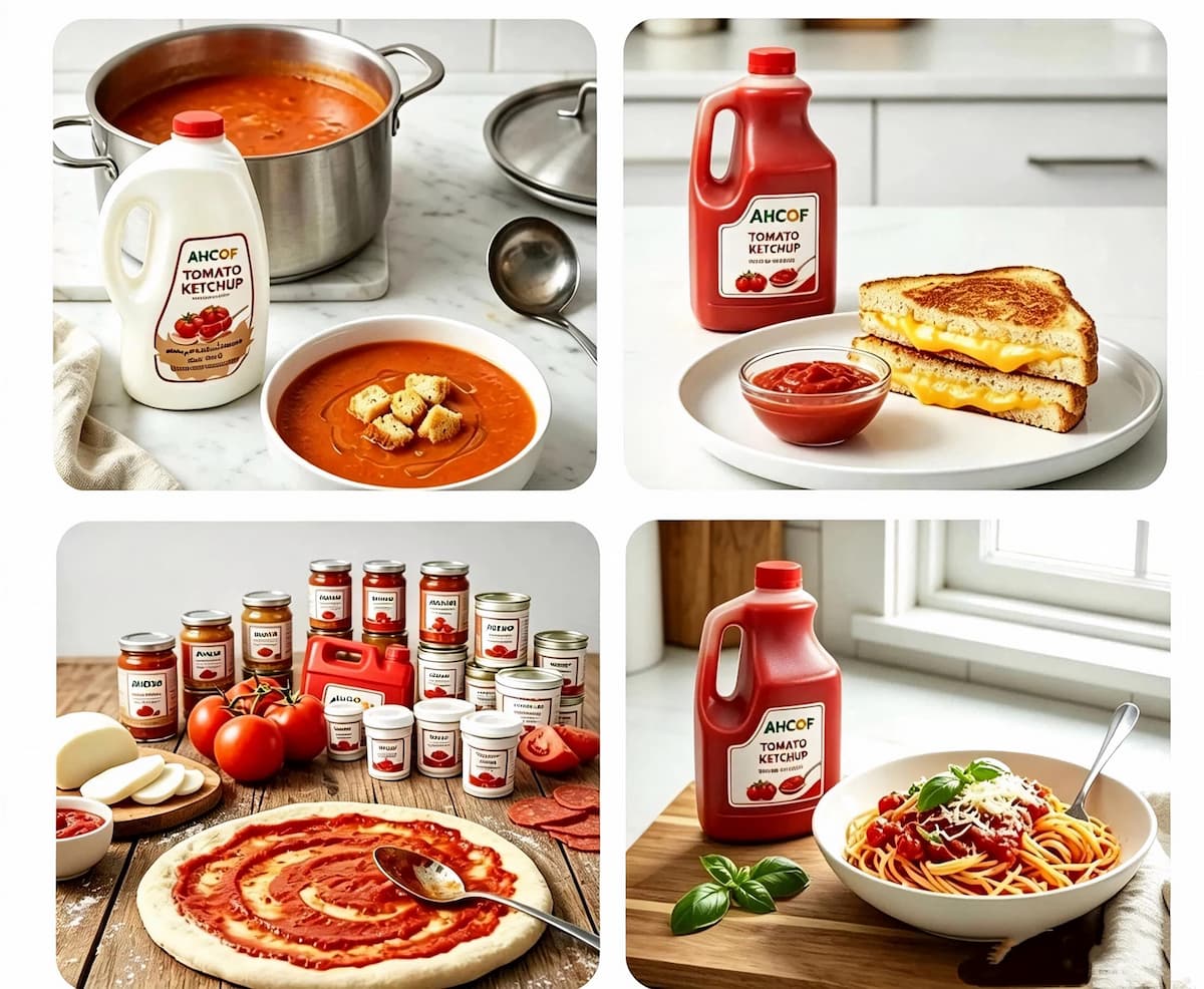 Easy-Pour Plastic Jug Tomato Ketchup