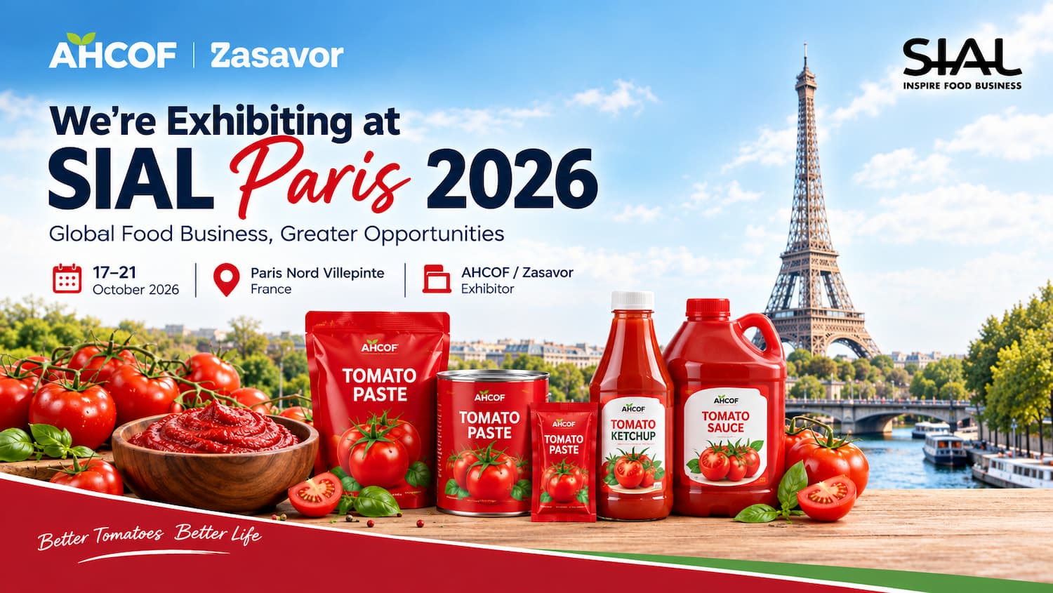 Auf dem Weg zur SIAL Paris 2026: Treffen Sie AHCOF & Zasavor in Frankreich!